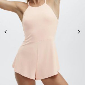 Fabletics Kyla Romper in Dusty Rose